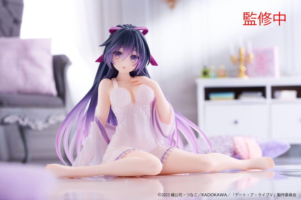 Date A Live V PVC Statue Desktop Cute Figure Tohka Yatogami Nightwear Ver. 13 cm Prizefiguren Yokina