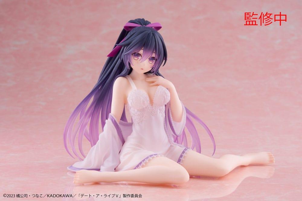 Date A Live V PVC Statue Desktop Cute Figure Tohka Yatogami Nightwear Ver. 13 cm Prizefiguren Yokina