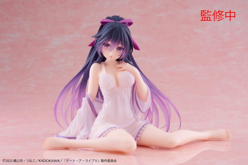 Date A Live V PVC Statue Desktop Cute Figure Tohka Yatogami Nightwear Ver. 13 cm Prizefiguren Yokina