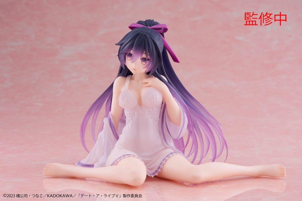 Date A Live V PVC Statue Desktop Cute Figure Tohka Yatogami Nightwear Ver. 13 cm Prizefiguren Yokina