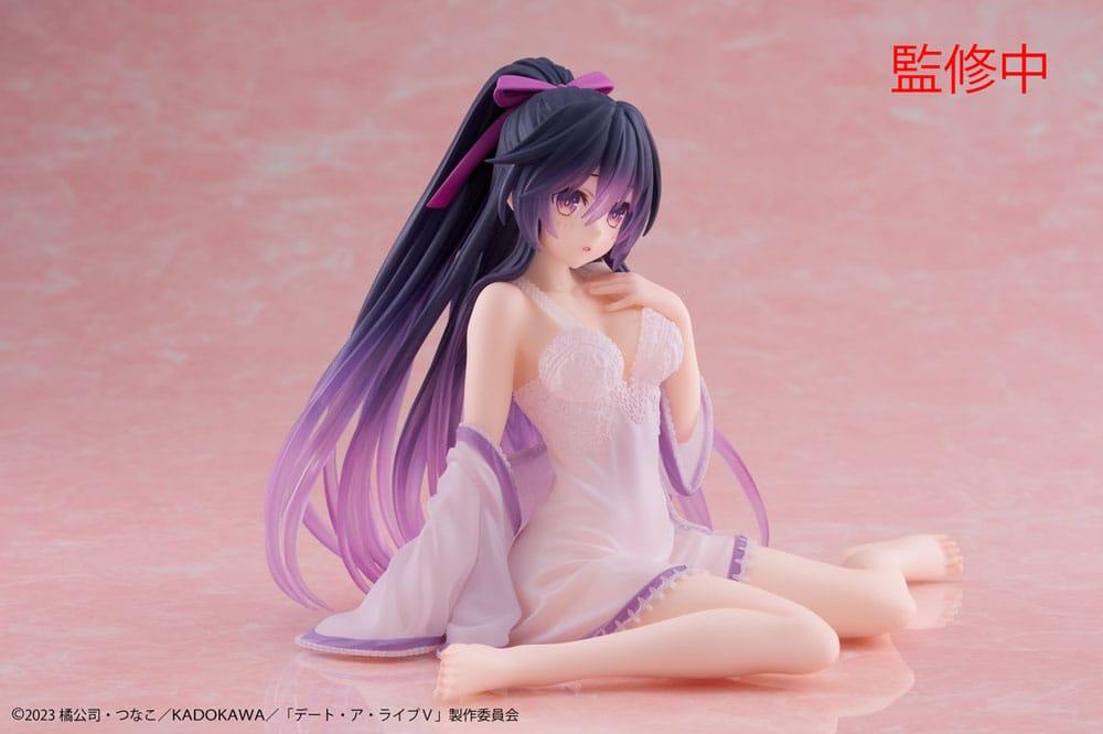 Date A Live V PVC Statue Desktop Cute Figure Tohka Yatogami Nightwear Ver. 13 cm Prizefiguren Yokina
