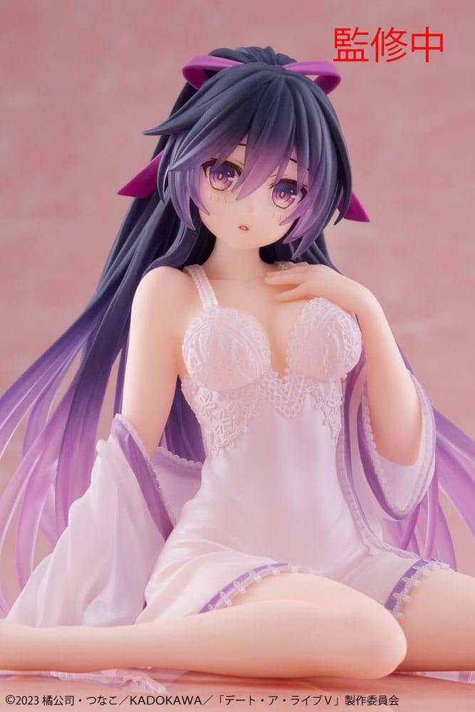 Date A Live V PVC Statue Desktop Cute Figure Tohka Yatogami Nightwear Ver. 13 cm Prizefiguren Yokina