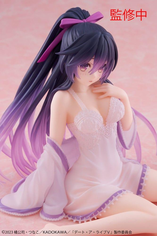 Date A Live V PVC Statue Desktop Cute Figure Tohka Yatogami Nightwear Ver. 13 cm Prizefiguren Yokina