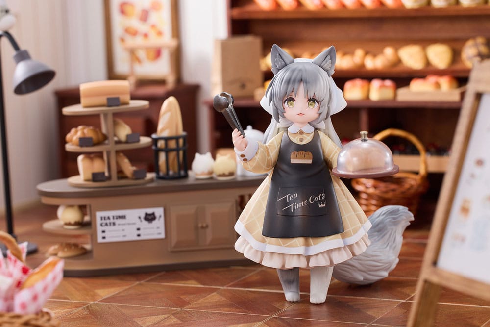 Decorated Life Collection PVC Statue Tea Time Cats - Cat Town Bakery Staff & Customer Set 12 cm Prizefiguren Yokina