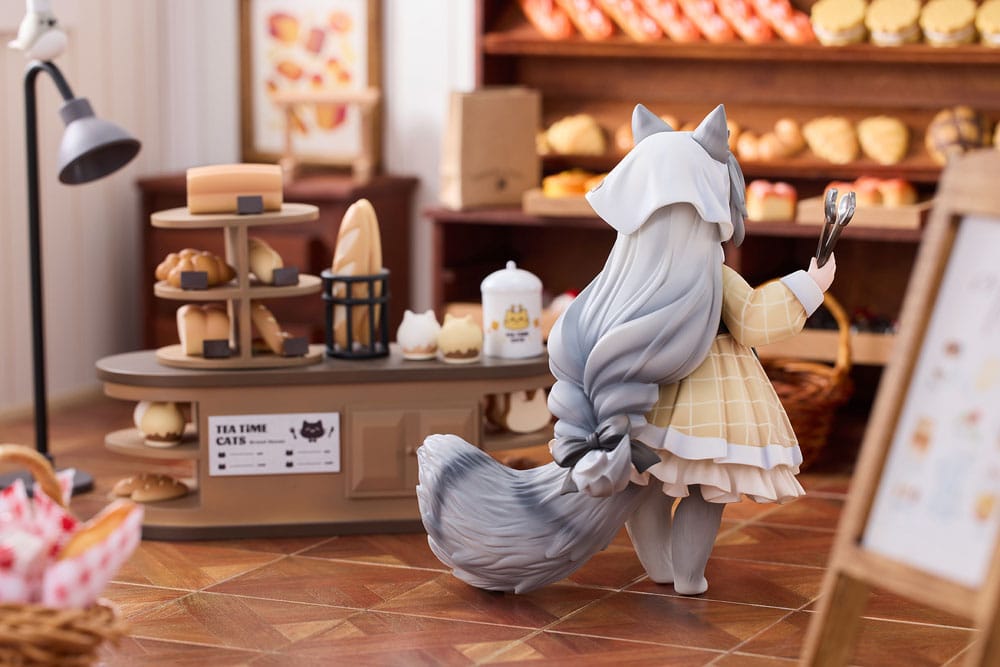 Decorated Life Collection PVC Statue Tea Time Cats - Cat Town Bakery Staff & Customer Set 12 cm Prizefiguren Yokina