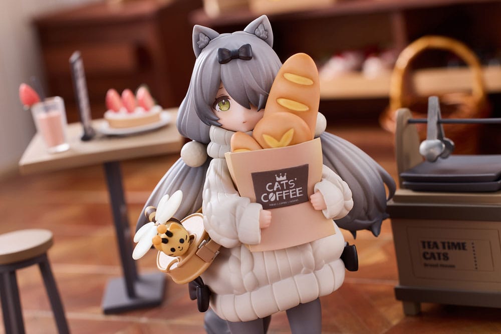 Decorated Life Collection PVC Statue Tea Time Cats - Cat Town Bakery Staff & Customer Set 12 cm Prizefiguren Yokina