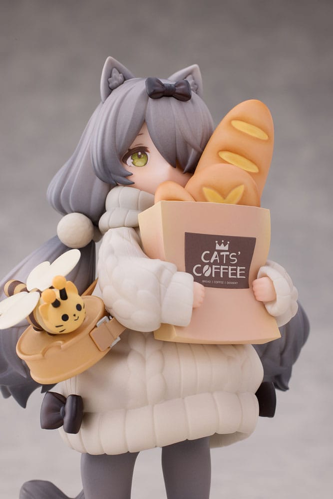 Decorated Life Collection PVC Statue Tea Time Cats - Cat Town Bakery Staff & Customer Set 12 cm Prizefiguren Yokina