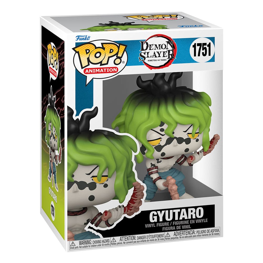 Demon Slayer: Kimetsu no Yaiba POP! Animation Vinyl Figuren Gyutaro 9 cm Funko POP! Yokina