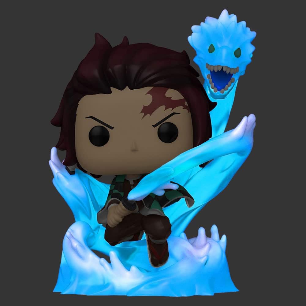 Demon Slayer: Kimetsu no Yaiba POP! Animation Vinyl Figuren Tanjiro W/ Dragon (GW/TRL) 9 cm Funko POP! Yokina