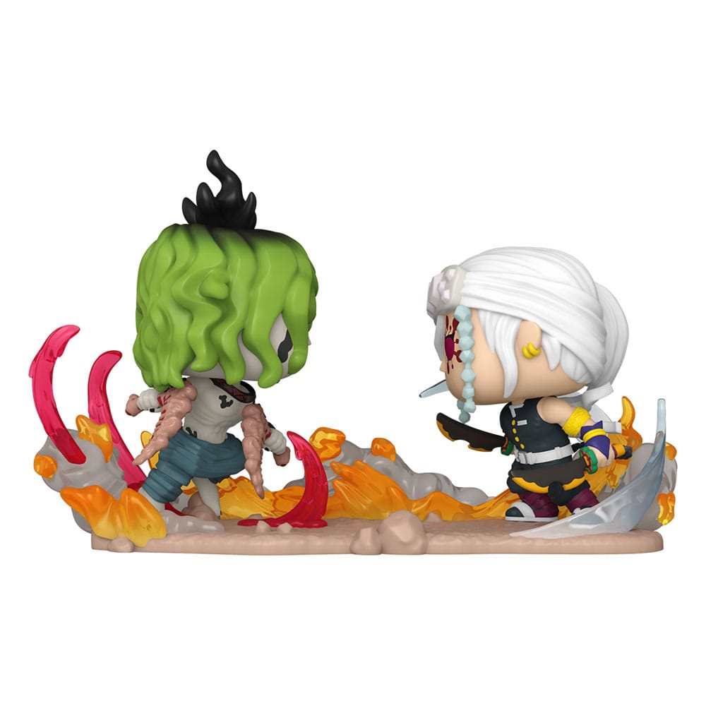 Demon Slayer: Kimetsu no Yaiba POP Moments Vinyl Figuren Tengen Vs Gyutaro 9 cm Funko POP! Yokina
