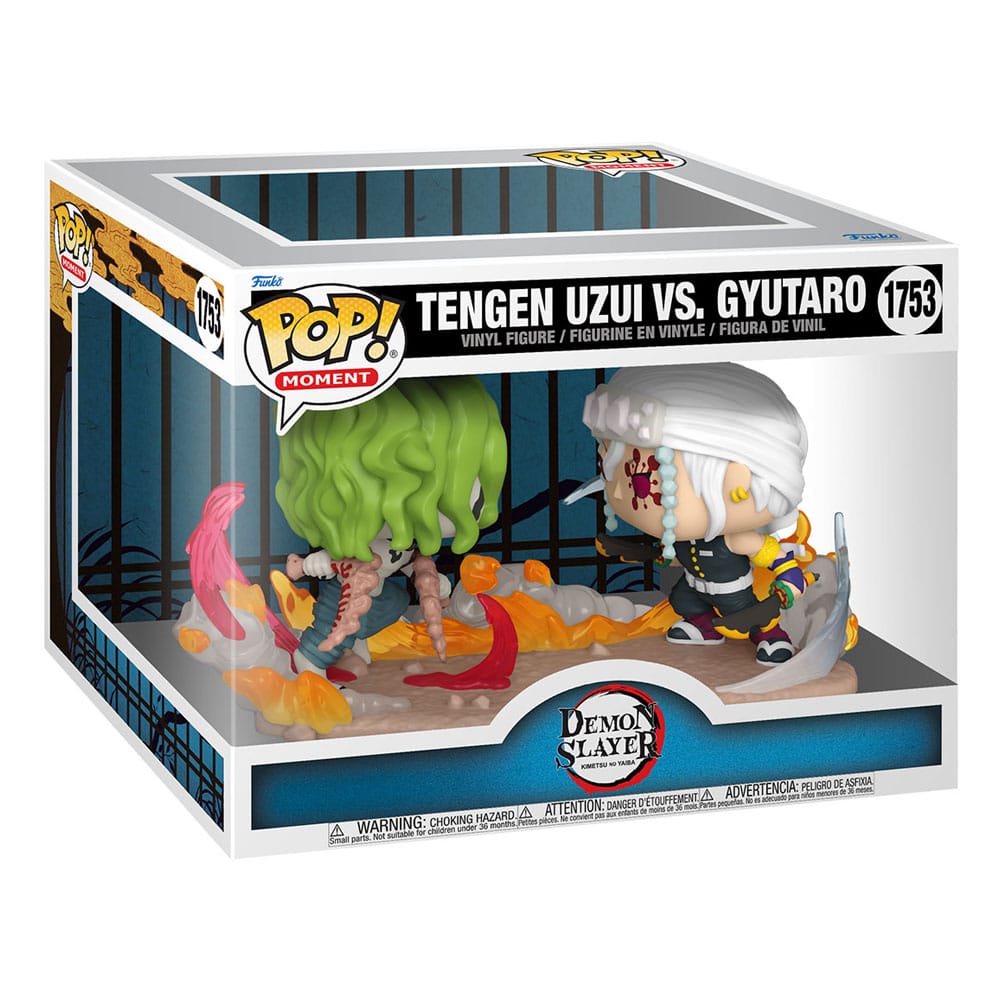 Demon Slayer: Kimetsu no Yaiba POP Moments Vinyl Figuren Tengen Vs Gyutaro 9 cm Funko POP! Yokina