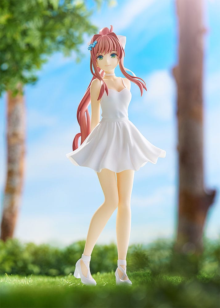 Doki Doki Literature Club! Pop Up Parade PVC Statue Monika: White Dress Ver. 18 cm Prizefiguren Yokina
