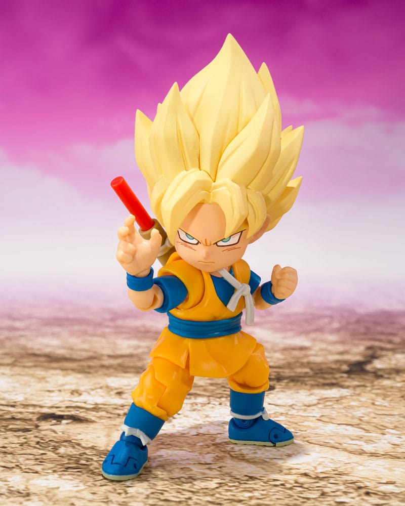 Dragon Ball S.H.Figuarts Actionfigur Super Saiyan Son Goku (mini) Daima 8 cm Figmas Yokina