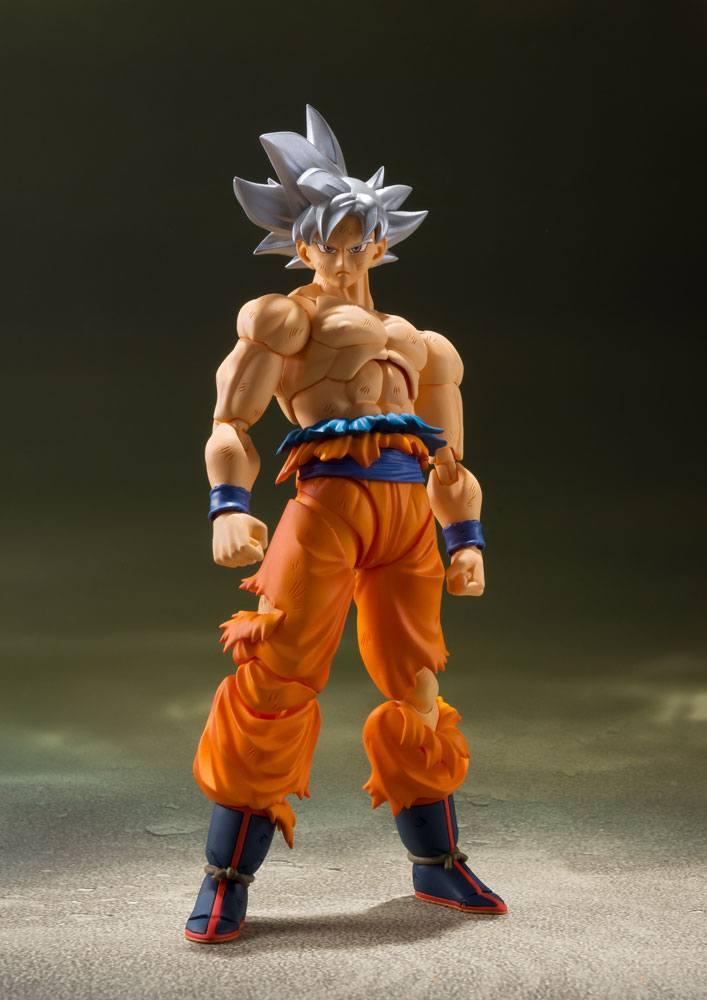 Dragon Ball Super S.H. Figuarts Actionfigur Son Goku Ultra Instinct 14 cm Figmas Yokina