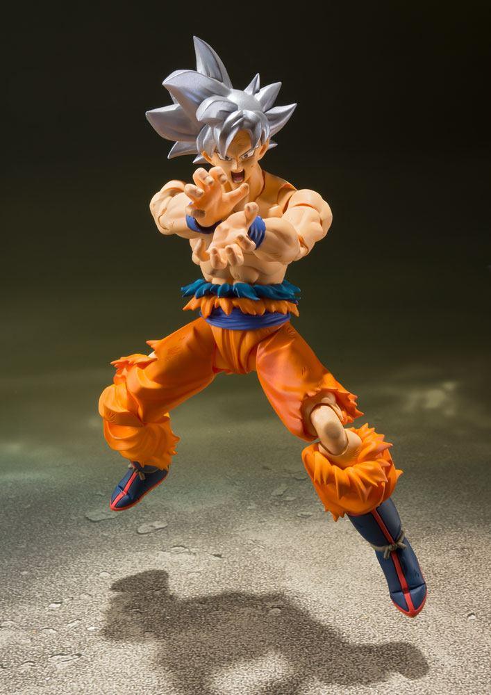 Dragon Ball Super S.H. Figuarts Actionfigur Son Goku Ultra Instinct 14 cm Figmas Yokina