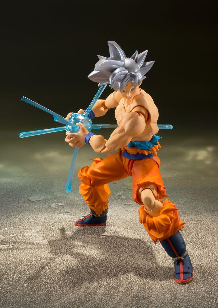 Dragon Ball Super S.H. Figuarts Actionfigur Son Goku Ultra Instinct 14 cm Figmas Yokina