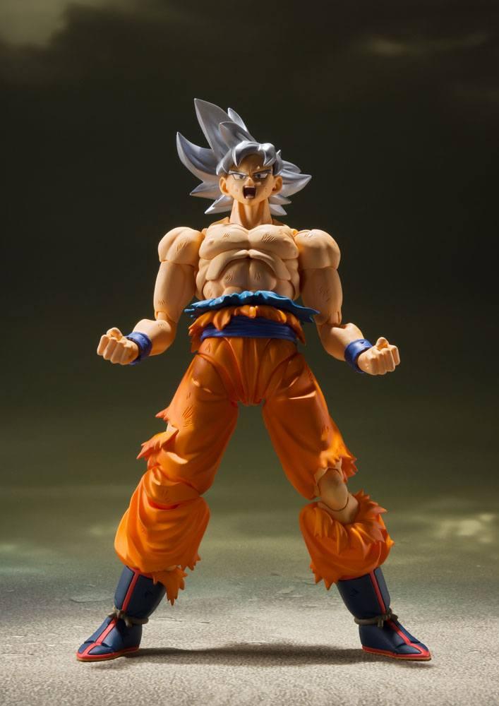 Dragon Ball Super S.H. Figuarts Actionfigur Son Goku Ultra Instinct 14 cm Figmas Yokina