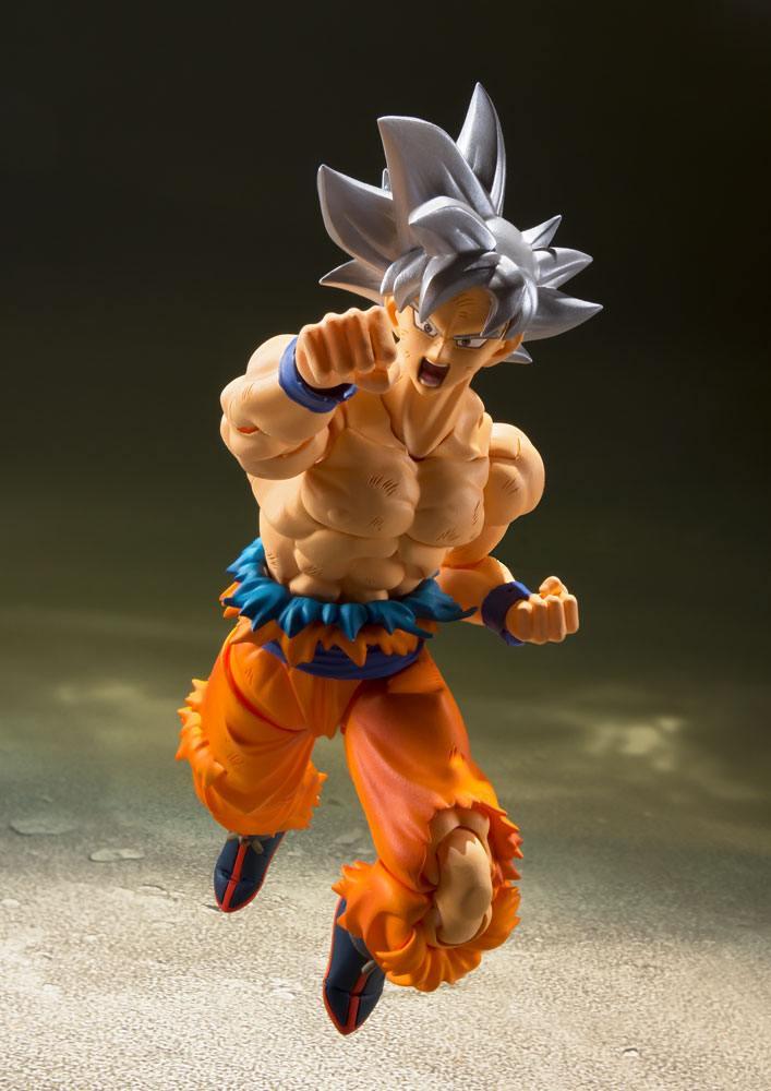 Dragon Ball Super S.H. Figuarts Actionfigur Son Goku Ultra Instinct 14 cm Figmas Yokina