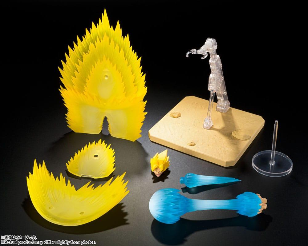 Dragon Ball Z S.H. Figuarts Zubehör-Set Super Saiyan Son Goku's Effekt Parts Set Teleport Kamehameha Figurenständer Yokina