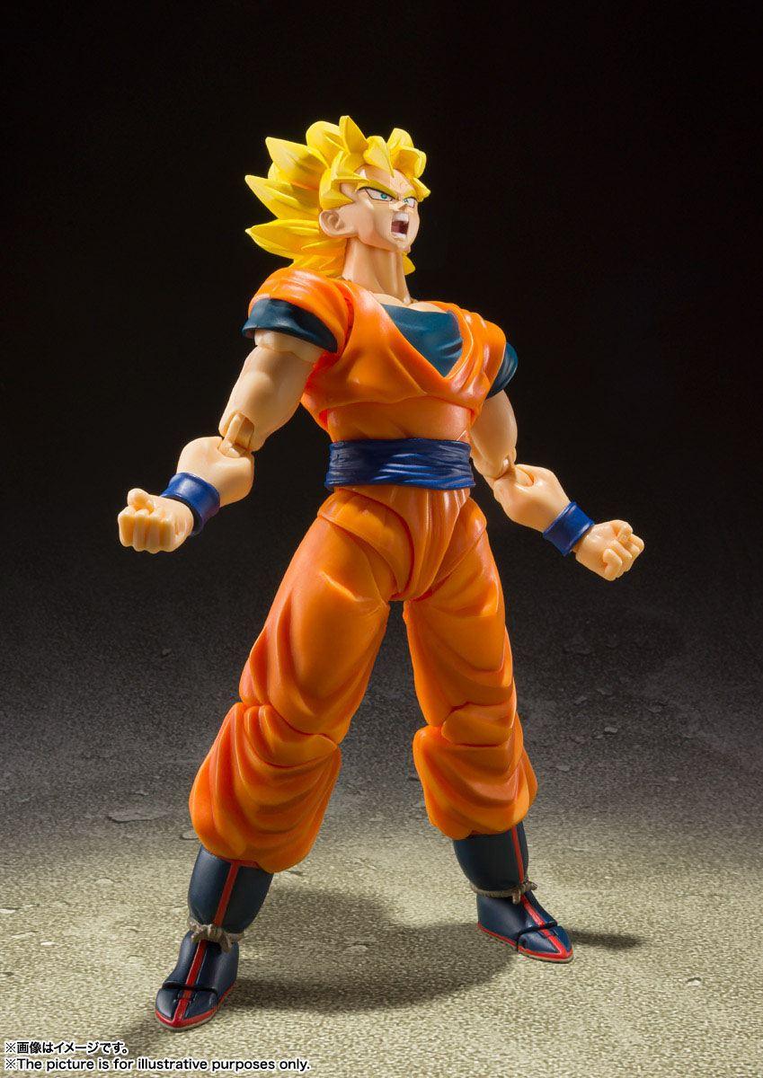 Dragonball Z S.H. Figuarts Actionfigur Super Saiyan Full Power Son Goku 14 cm Figmas Yokina