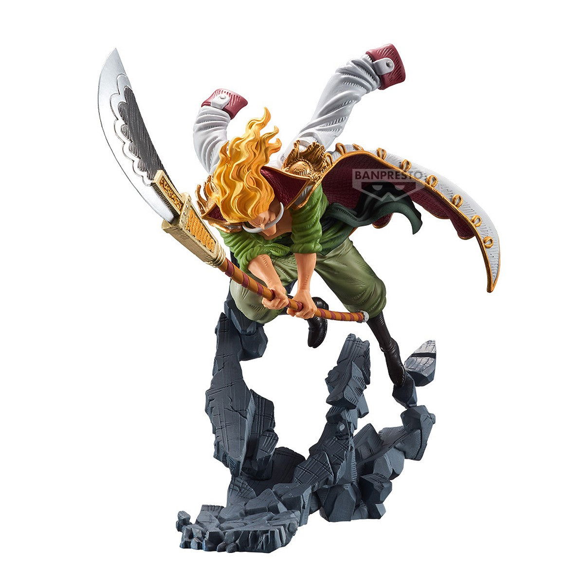 Edward Newgate (Whitebeard) mit Bisento-Axt - MANHOOD SPECIAL FIGURE - ONE PIECE - 10 cm Prizefiguren Yokina
