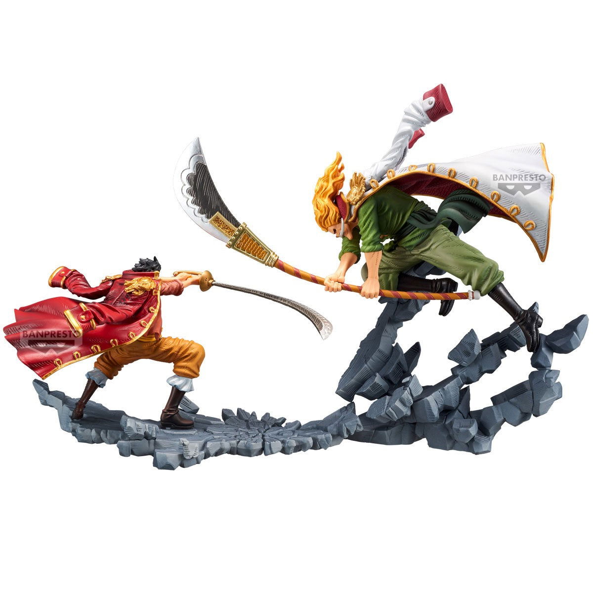 Edward Newgate (Whitebeard) mit Bisento-Axt - MANHOOD SPECIAL FIGURE - ONE PIECE - 10 cm Prizefiguren Yokina