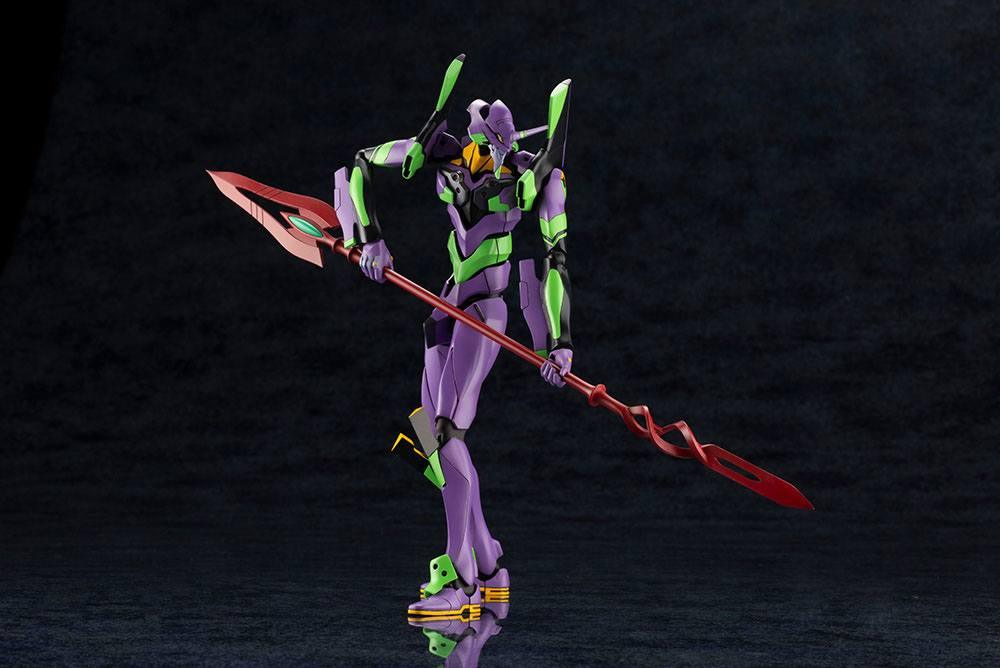 Evangelion: 3.0 + 1.0 Thrice Upon a Time Plastic Model Kit 1/400 Evangelion Test Type-01 with Spear of Cassius 19 cm Figmas Yokina