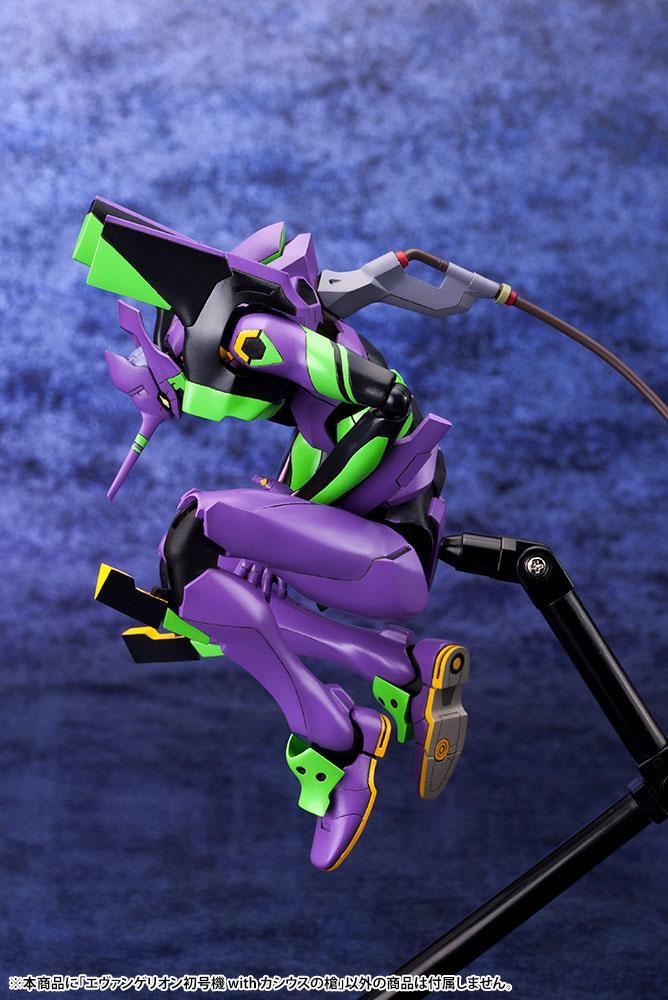 Evangelion: 3.0 + 1.0 Thrice Upon a Time Plastic Model Kit 1/400 Evangelion Test Type-01 with Spear of Cassius 19 cm Figmas Yokina