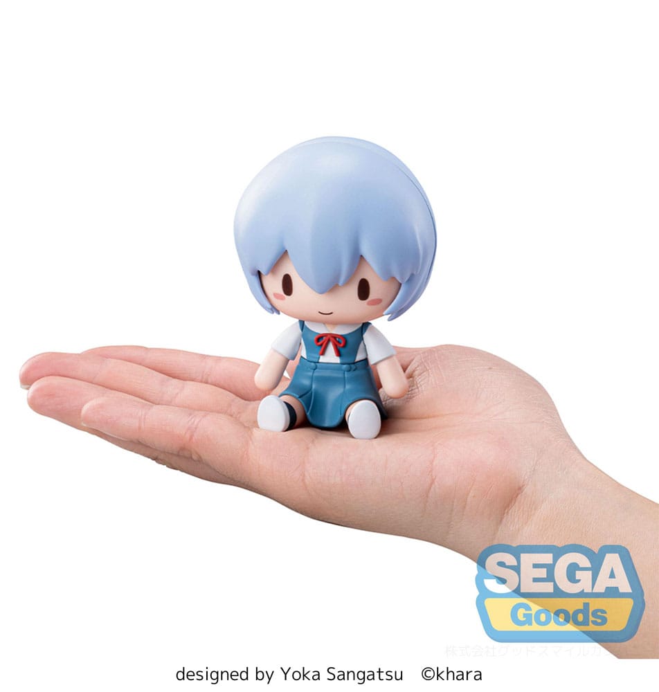 Evangelion: New Theatrical Edition Fuwa Petit Chibi Figur Rei Ayanami 8 cm Minifiguren Yokina
