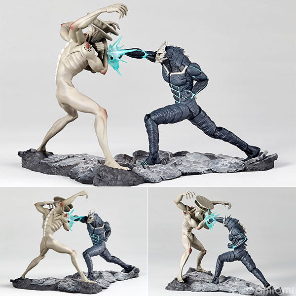 Kaiju No. 8 PVC Statue Diorama 1/18 Kaiju No. 8 VS Kaiju No. 9 13 cm Scalefiguren Yokina