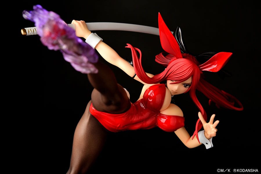 Fairy Tail Statue 1/6 Erza Scarlet High Kick Crimson Bunny Ver. 37 cm Scalefiguren Yokina