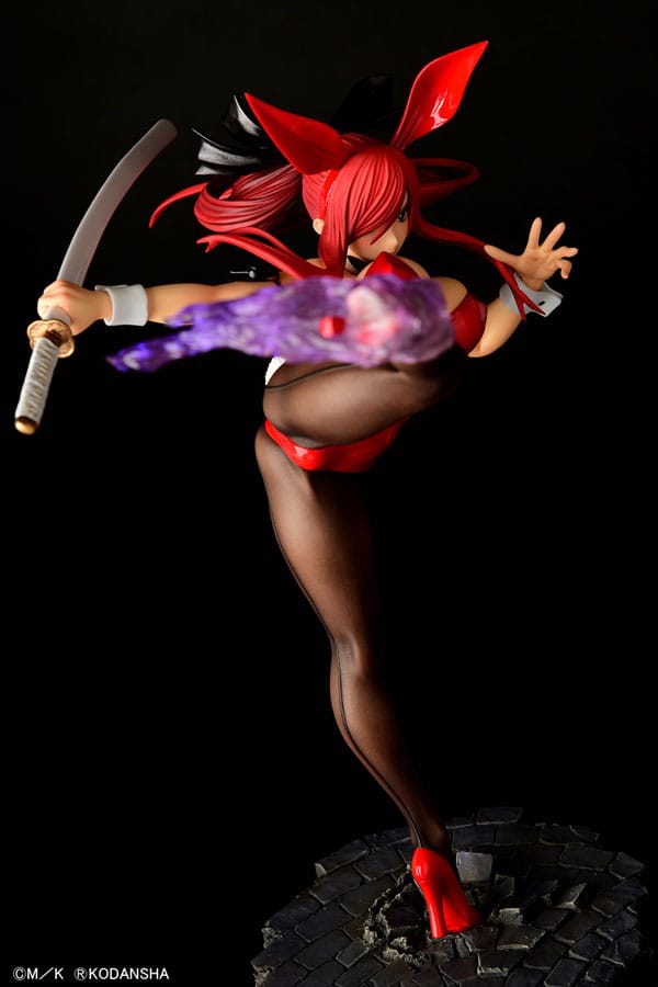 Fairy Tail Statue 1/6 Erza Scarlet High Kick Crimson Bunny Ver. 37 cm Scalefiguren Yokina