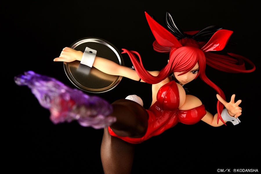 Fairy Tail Statue 1/6 Erza Scarlet High Kick Crimson Bunny Ver. 37 cm Scalefiguren Yokina