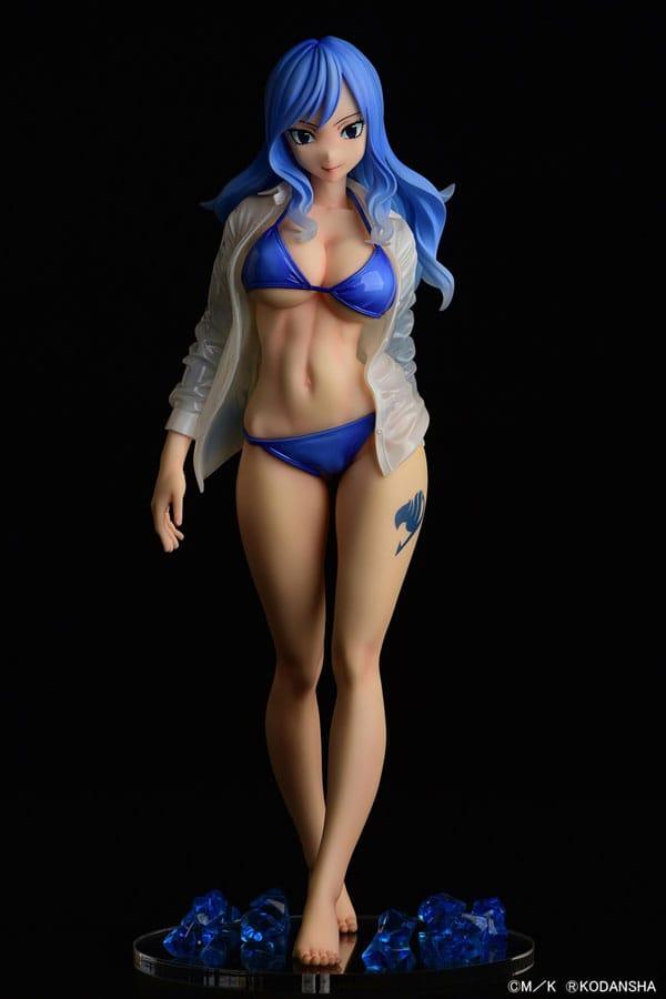Fairy Tail Statue 1/6 Juvia Lockser Gravure Style see-through wet shirt 25 cm Scalefiguren Yokina