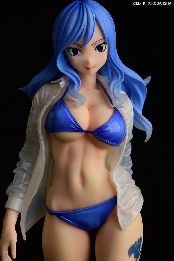 Fairy Tail Statue 1/6 Juvia Lockser Gravure Style see-through wet shirt 25 cm Scalefiguren Yokina