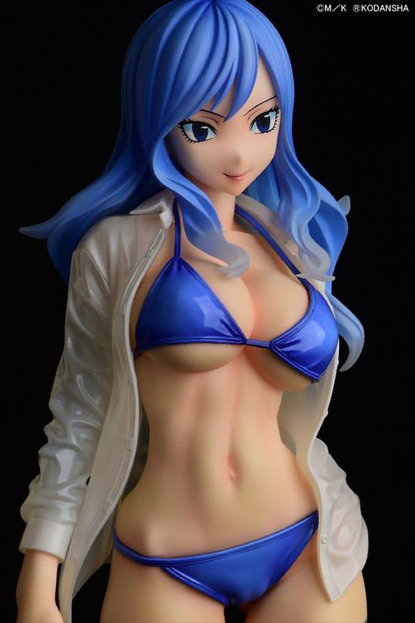 Fairy Tail Statue 1/6 Juvia Lockser Gravure Style see-through wet shirt 25 cm Scalefiguren Yokina