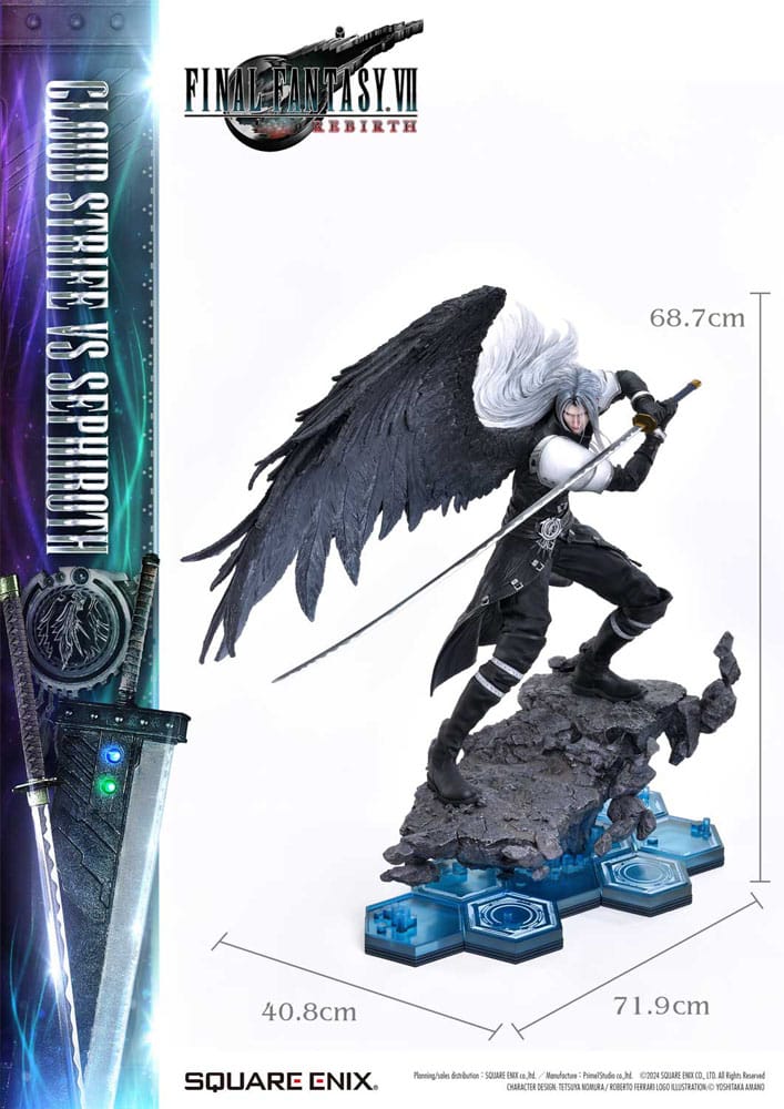 Final Fantasy VII Rebirth Masterline Statuen 2er-Pack 1/4 Cloud Strife vs Sephiroth 69 cm Scalefiguren Yokina