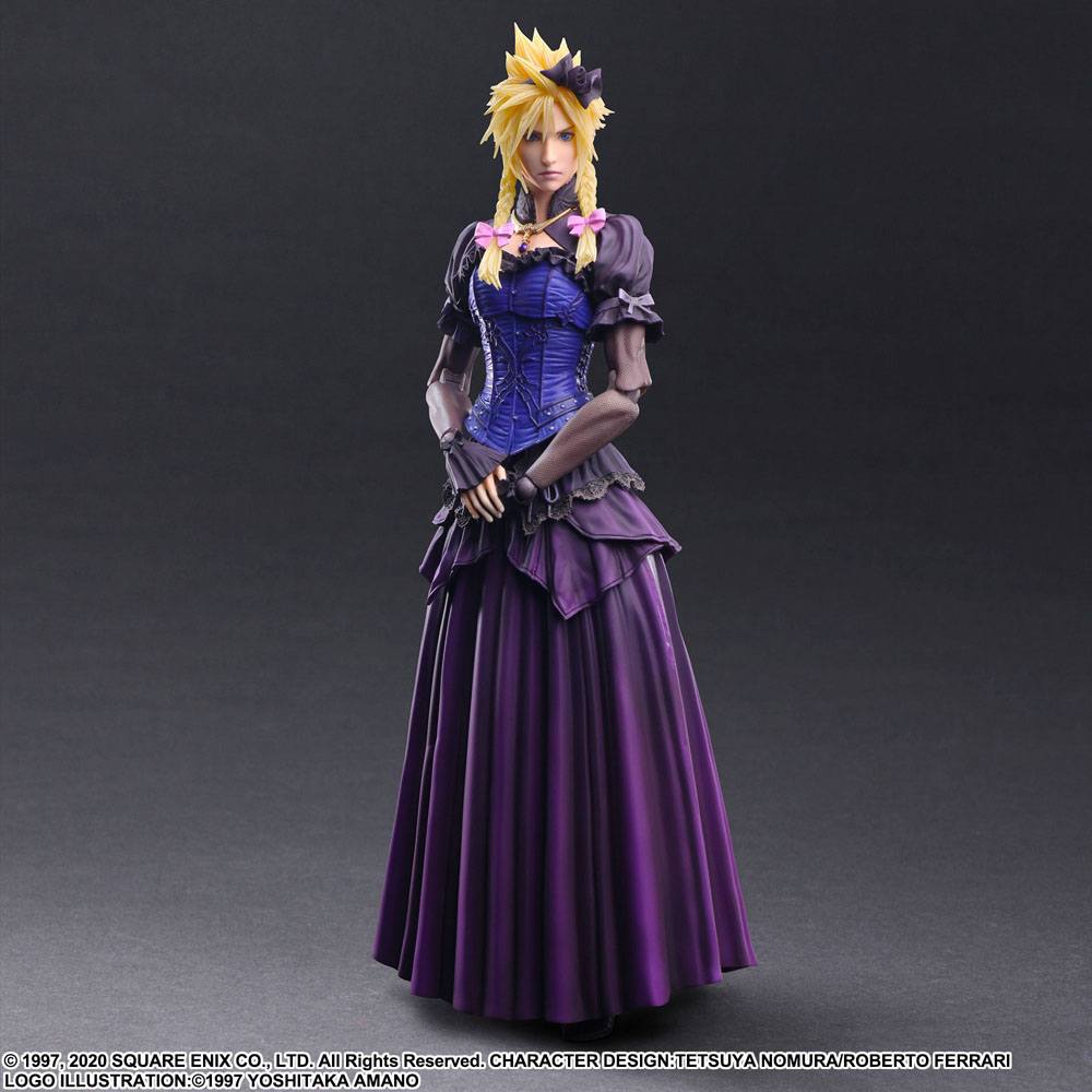 Final Fantasy VII Remake Play Arts Kai Actionfigur Cloud Strife Dress Ver. 28 cm Figmas Yokina