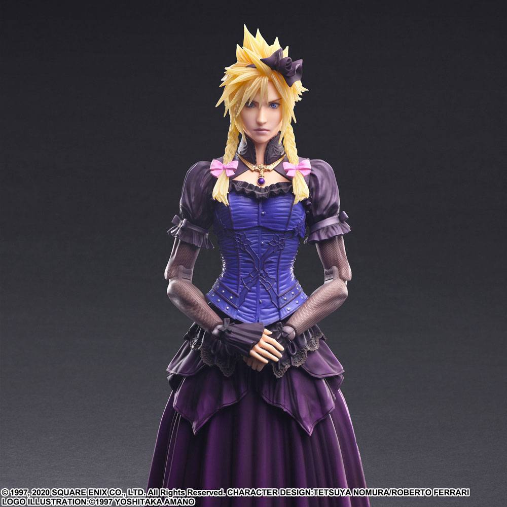 Final Fantasy VII Remake Play Arts Kai Actionfigur Cloud Strife Dress Ver. 28 cm Figmas Yokina
