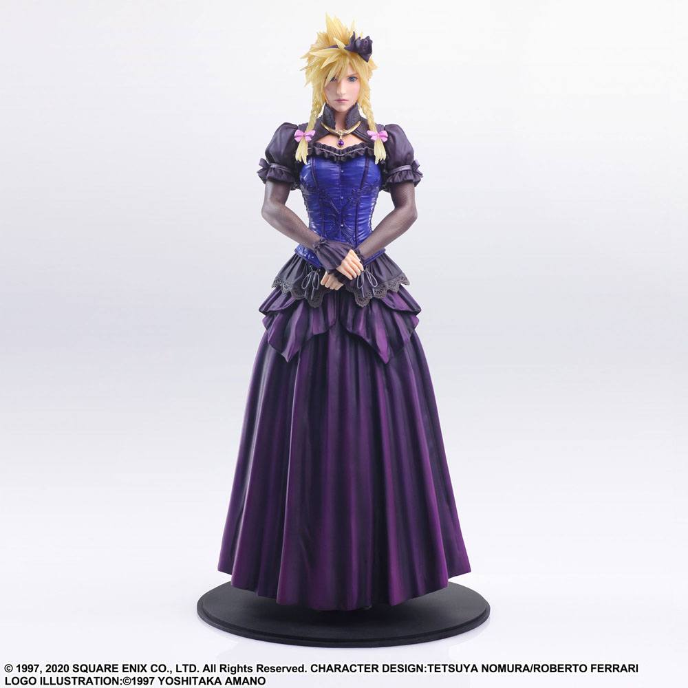 Final Fantasy VII Remake Static Arts Gallery Statue Cloud Strife Dress Ver. 28 cm Prizefiguren Yokina