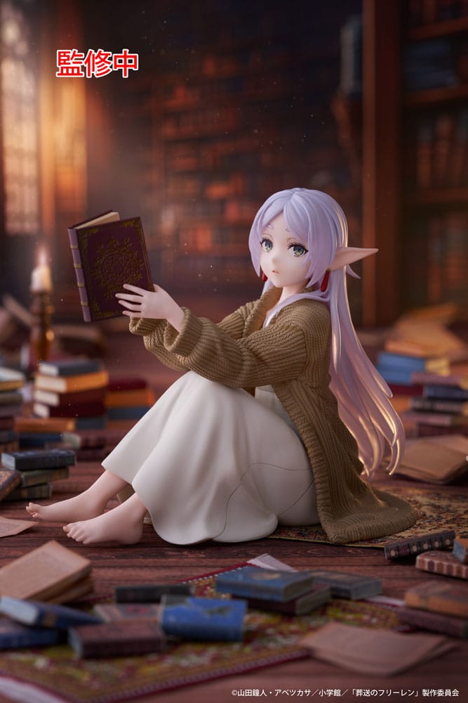 Frieren: Beyond Journey's End PVC Statue Desktop Cute Figure Frieren Roomwear Ver. 13 cm Prizefiguren Yokina