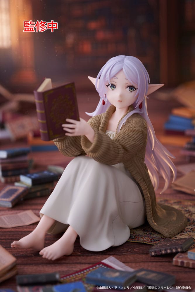 Frieren: Beyond Journey's End PVC Statue Desktop Cute Figure Frieren Roomwear Ver. 13 cm Prizefiguren Yokina