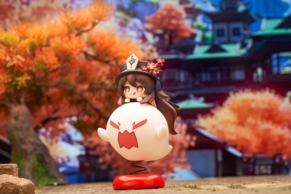 Genshin Impact PVC Statue Hu Tao Chibi Chara Yurayura Stand Ver. (re-run) 10 cm Minifiguren Yokina