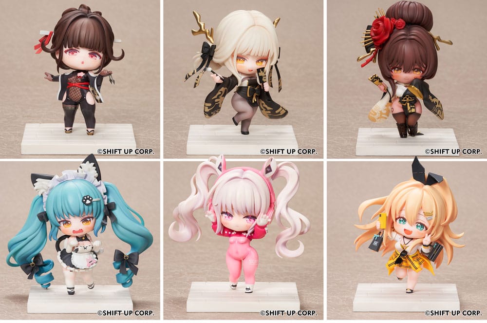Goddess of Victory: Nikke SAC Series Mini-Figuren 6er-Pack Chibi 10 cm Minifiguren Yokina