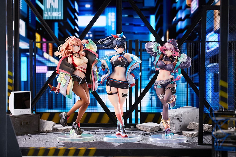 Gridman Universe PVC Statuen 3er-Pack 1/7 Rikka Takarada, Akane Shinjo, Yume Minami: Dreamy Divas Ver. Scalefiguren Yokina