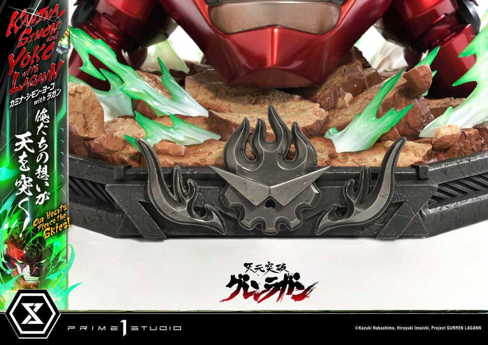 Gurren Lagann Ultimate Premium Masterline Series Statue 1/4 Kamina, Simon & Yoko with Lagann Deluxe Version 97 cm Scalefiguren Yokina