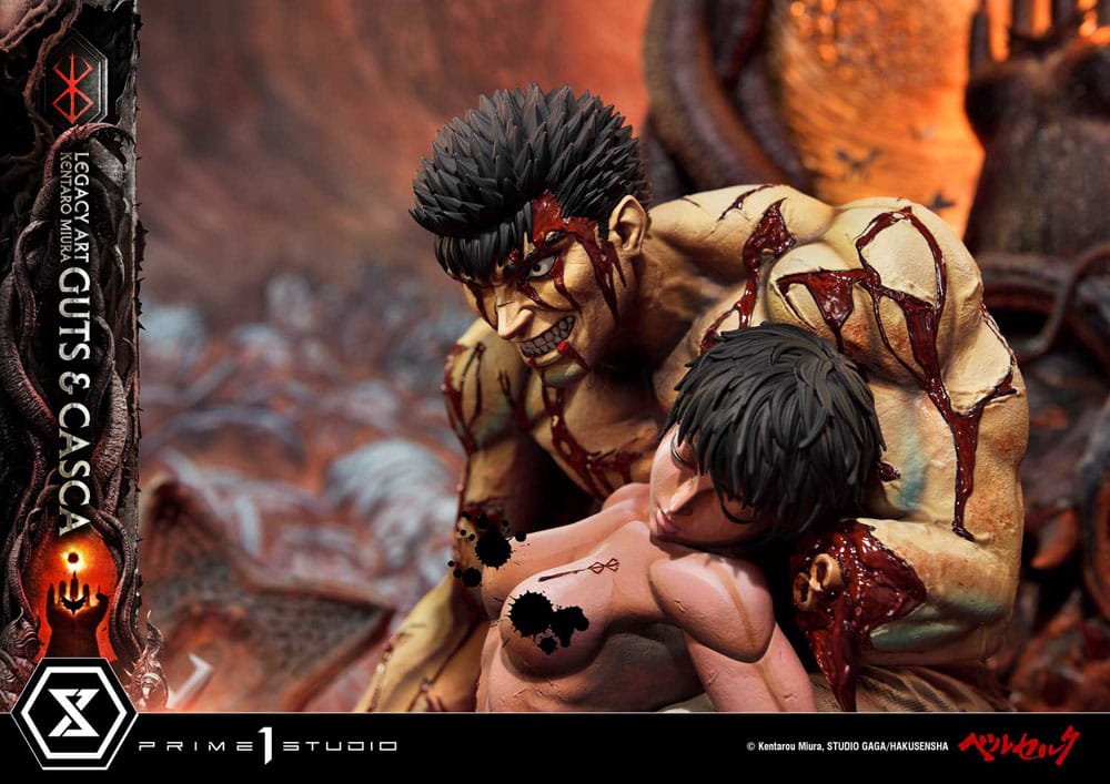 Guts & Casca Ultimate Legacy Art Kentaro Miura Statue 1/4 72 cm Berserk Scalefiguren Yokina