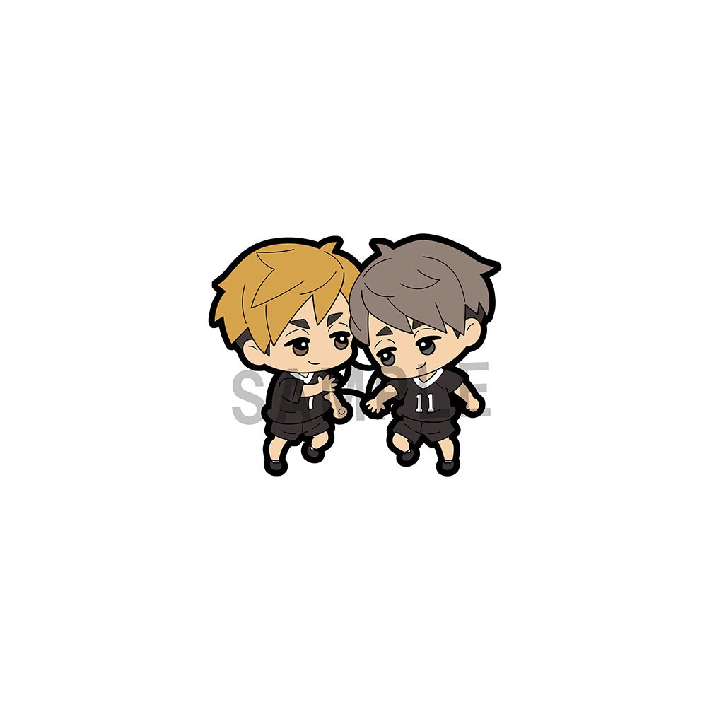 Haikyu!! Gummi-Anhänger 6 cm Sortiment Buddy Collection (6) Schlüsselanhänger Yokina