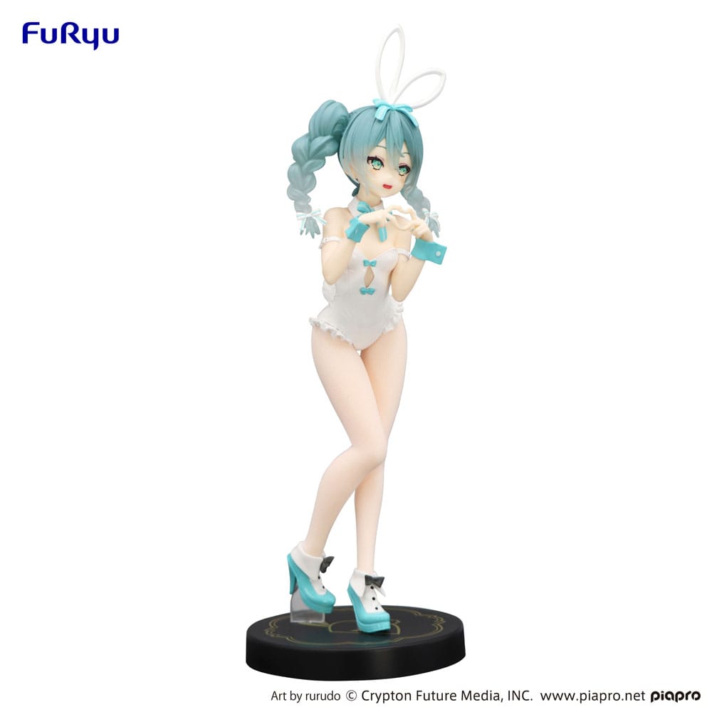 Hatsune Miku BiCute Bunnies PVC Statue Miku Rurudo White Color Ver. 27 cm Prizefiguren Yokina