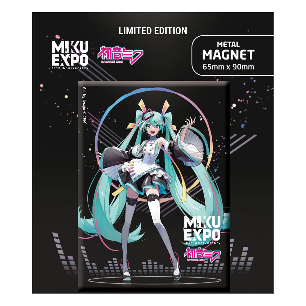 Hatsune Miku Magnet Miku Expo 10th Anniversary Art by Iwato Ver. Limited Edition Dekomagnete Yokina